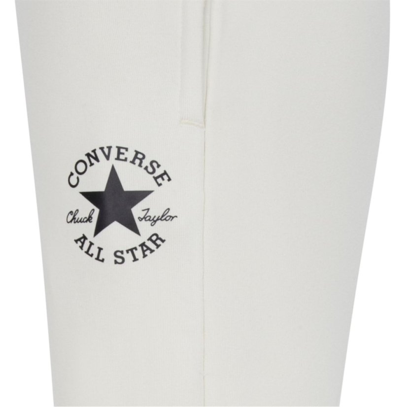 Converse Unisex Kids' Closed Hem Fleece Joggers Ivory