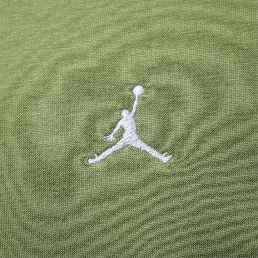 Air Jordan Essentials Men's Full-Zip Fleece Hoodie Olive/White