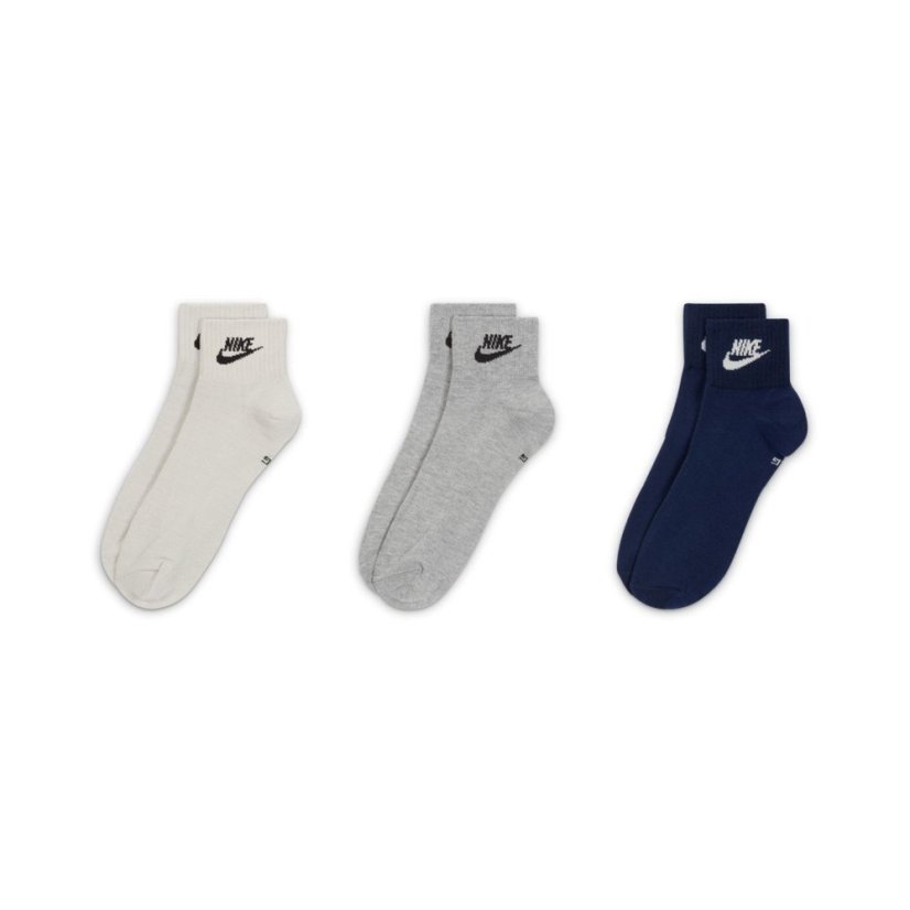 Nike Everyday Essential Ankle Socks (3 Pairs) Multi