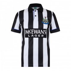 Score Draw Newcastle United 1995 Home Football Shirt Black