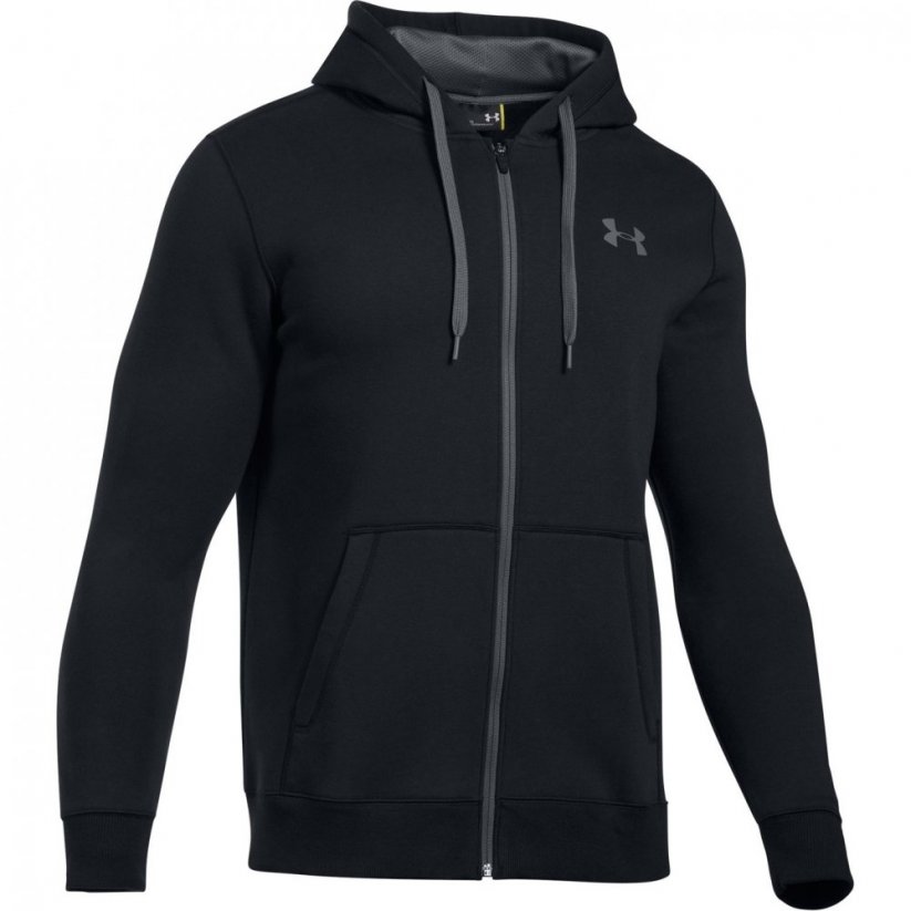 Under Armour Rival Fitted Full Zip pánská mikina Black/Grey