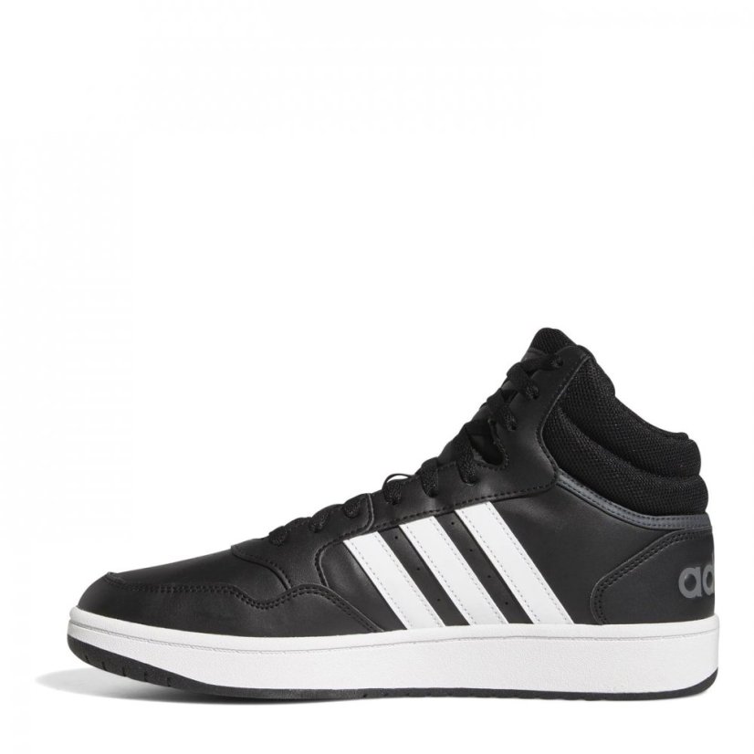 adidas adidas Hoops 3.0 Mid Classic Vintage Shoes Mens Black/White