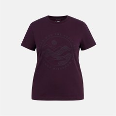 Karrimor Women's Logo Cotton Short Sleeve Crew Neck T-Shirt Blackberry