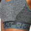 Everlast Seamless Logo Sports Bra Womens Charcoal Marl