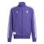 adidas Real Madrid Terraces Icon Tracksuit Top Unity Purple