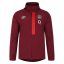 Umbro England Rugby Hooded Jacket 2023 2024 Adults Red/Scarlet