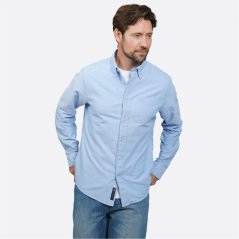 Howick Classic Oxford Long Sleeve Shirt Sky Blue