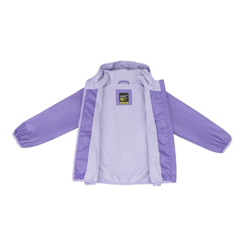 Gelert Kids' Reversible Windproof Long Sleeve Waterproof Jacket Lilac