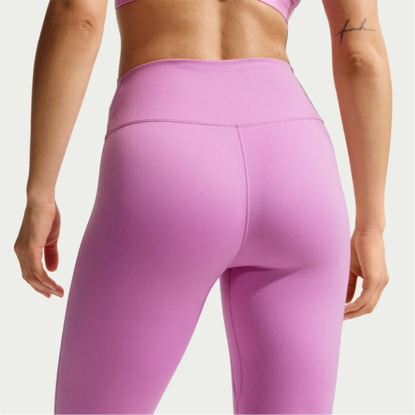 Nike One Seamless Front High-Waisted Leggings Womens Light Magenta