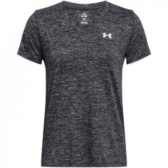 Under Armour Tech™ Twist V-Neck Short Sleeve Womens Black