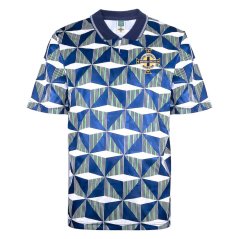 Score Draw Northern Ireland Away Shirt 1990 Blue