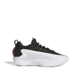 adidas Unisex Kids' A Edwards Basketball Trainers White/Blk/Red