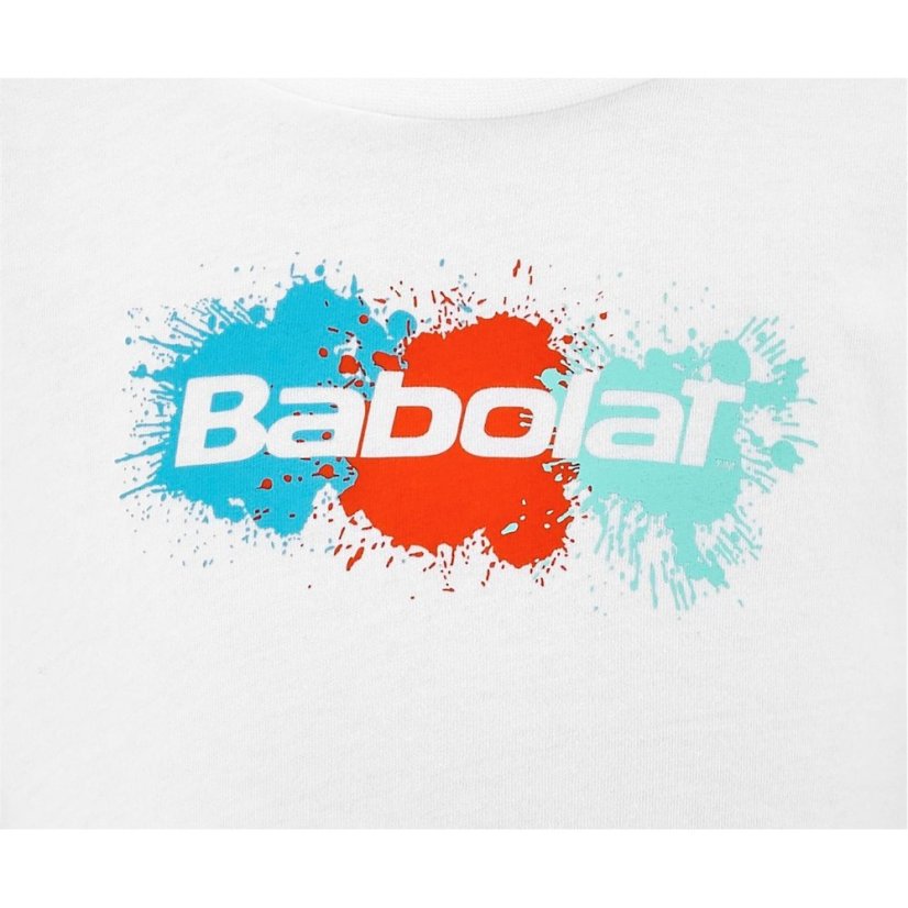 Babolat Kids' Exercise Cotton Short-Sleeve Performance T-Shirt White