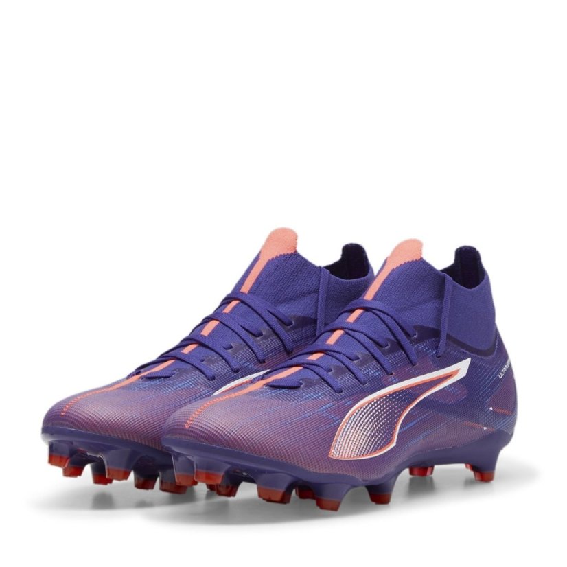 Puma Ultra 5 Match Womens Firm Ground Football Boots Purple/Wht/Org