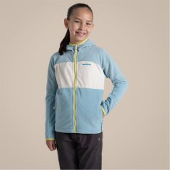 Craghoppers Unisex Kids' Bindloe Hooded Full Zip Fleece Sky Blue