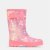 Gelert Kids Marble Waterproof Rubber Sole Wellingtons Pink