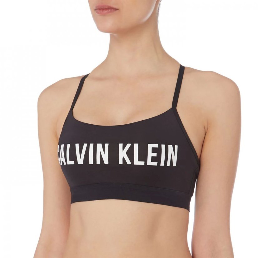 Calvin Klein Performance Low Logo Sports Bra Black