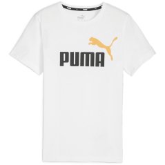 Puma Ess+ 2 Col Logo Tee B T-Shirt Boys Black/White