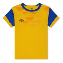 Umbro Vier T-Shirt Junior Boys Yellow / Royal