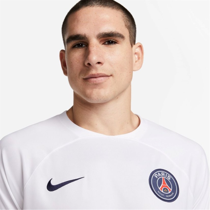 Nike Paris Saint Germain Stadium Away Shirt 2023 2024 Adults Wht/Mid.Navy