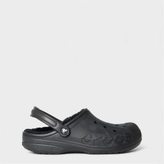 Crocs Baya Lined Mule Slippers Black