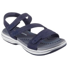 Skechers Bayshore Flat Sandals Womens Navy