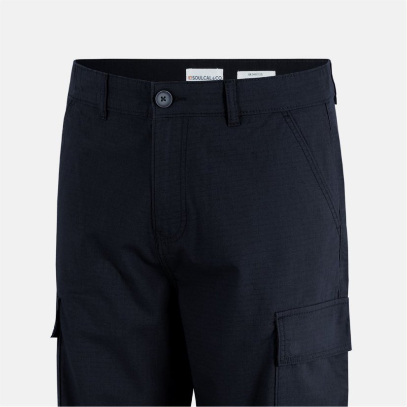 SoulCal Men's Soul Rip Cargo Trousers Black