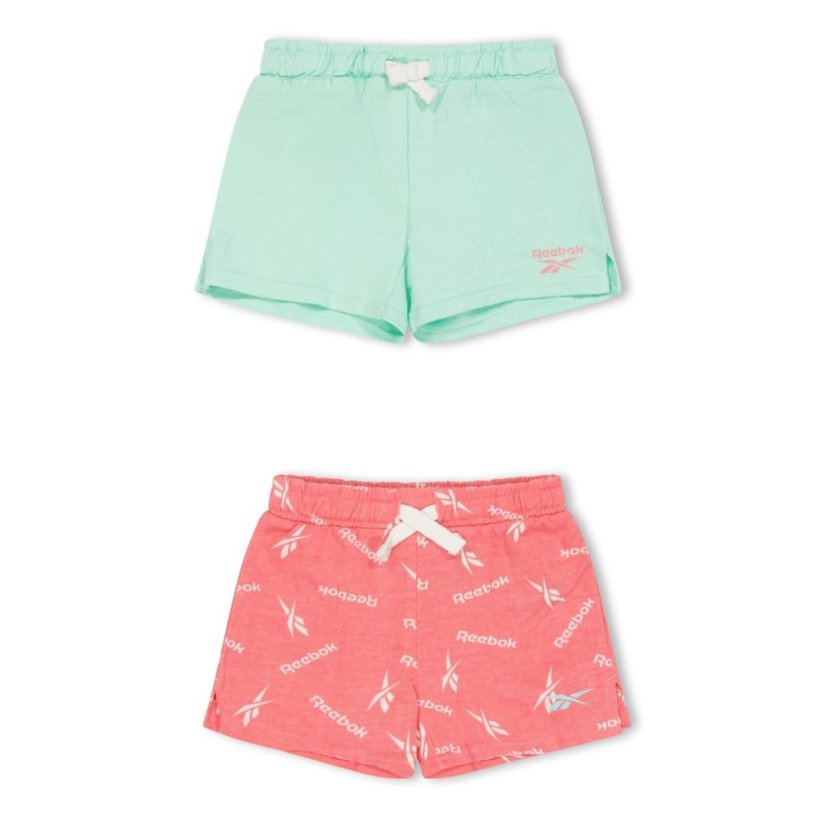 Reebok Kids' Jersey Jogger Shorts Strawberry