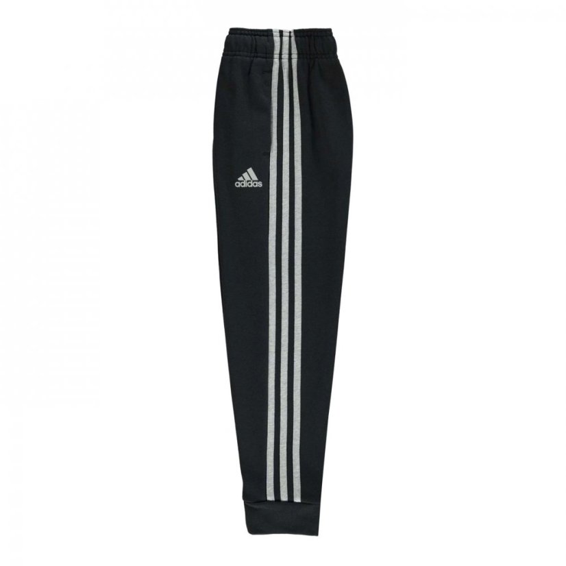 adidas 3S Fleece Tracksuit Black/Grey