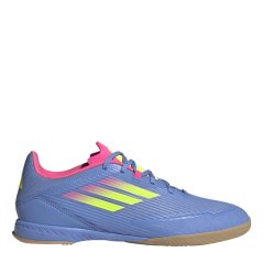 adidas Unisex Adults F50 League Indoor Football Boots Blue/Lucid Lemo