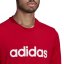 adidas Essentials Single Jersey Linear Embroidered Logo pánske tričko Red Linear