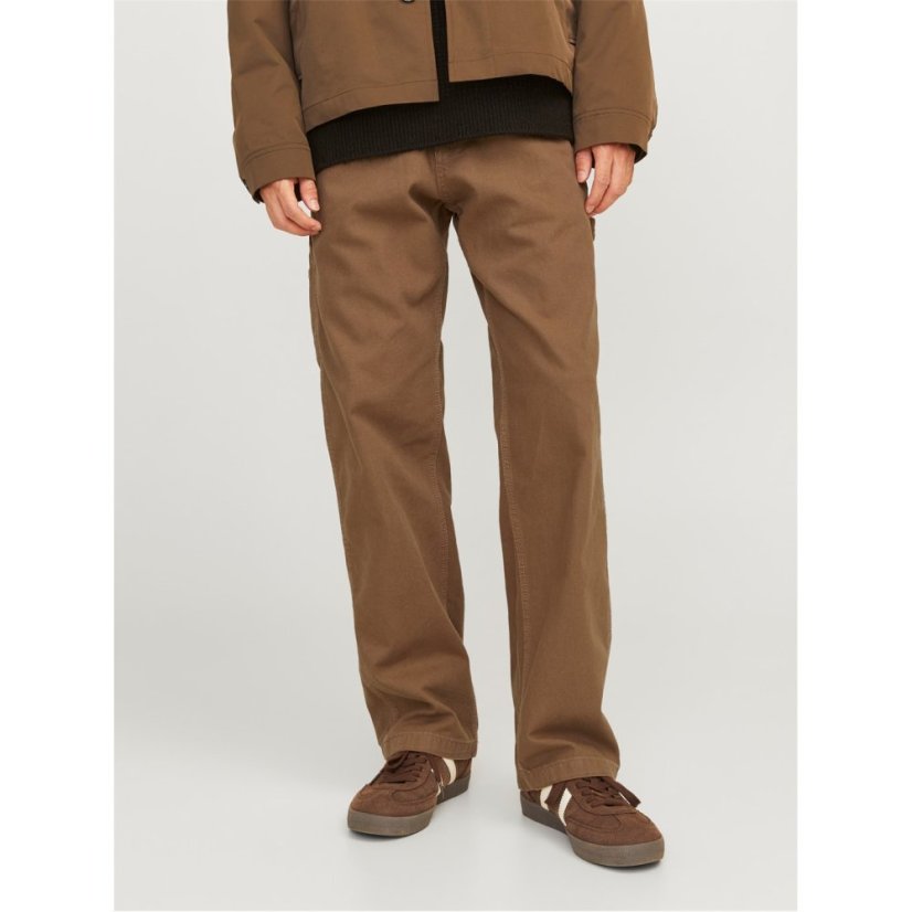 Jack and Jones Men's Carpenter Cargo Trousers Rubber
