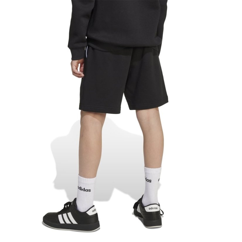adidas Unisex Kids' Jersey Jogger Shorts Black/White