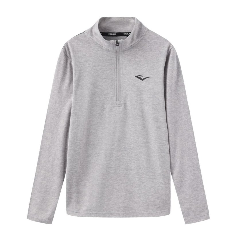 Everlast Flex 1/4 Zip Junior Grey Marl