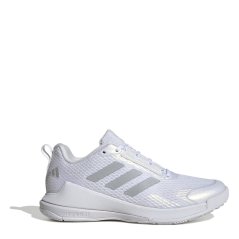 adidas Novaflight 2 Indoor Shoes Womens White/Silver