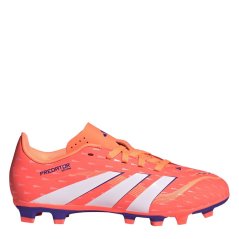 adidas Predator Club Childrens Firm Ground Football Boots Orange/White