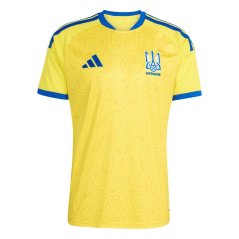 adidas Ukraine Home Shirt World Cup 2026 Mens Yellow/Blue