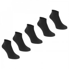 Slazenger 5 Pack Trainer Socks Mens Dark Asst