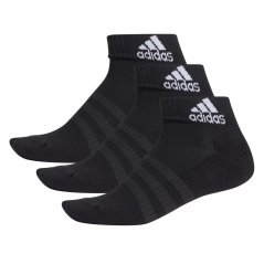 adidas Cushioned Sportswear Ankle Socks 3 Pairs Black