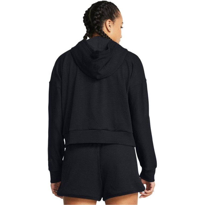 Under Armour Women's Journey Rib Over the Head Performance Hoodie Black