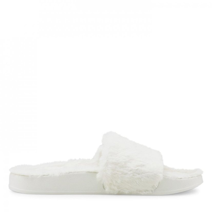 Puma Fluffy Sliders Marshmallow/Blk