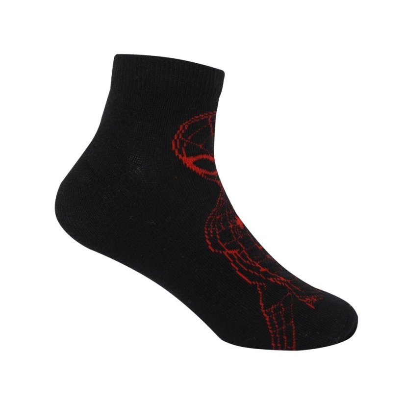 Character Trainer Sock 5pk Junior Spider-Man