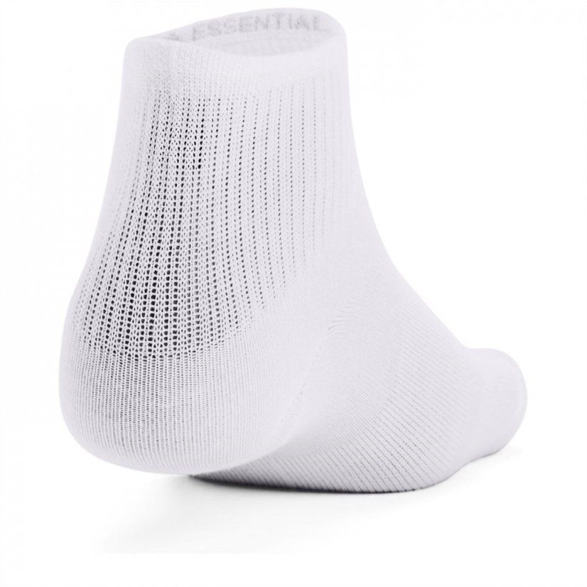 Under Armour Kids' Essential Quarter Trainers Socks White