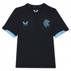 Castore Rangers Travel T-shirt 2023 2024 Juniors Black