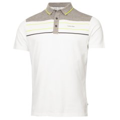 Calvin Klein Golf Fairway pánské polo tričko White/Grey Marl