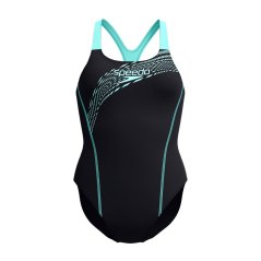 Speedo Women's Logo One Piece Swimsuit Artic Glass