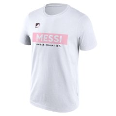 MLS Messi Inter Miami Block T-Shirt Adults White