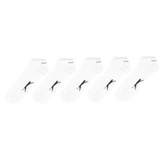 Slazenger 5 Pack Trainer Socks Mens White