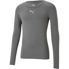 Puma Puma Liga Baselayer Tee Ls pánske tričko Smoked Pearl