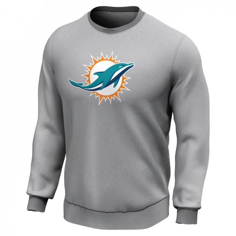 NFL Logo Crew Sweatshirt Mens Dolphins
